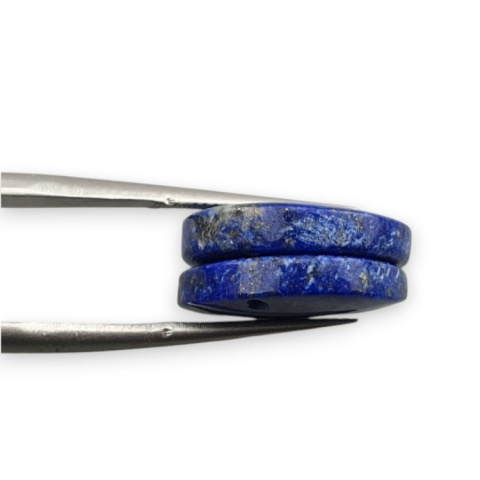 Lapis lazuli pair of cabochons with hole fi 16 mm no R34 Lapis lazuli pair of cabochons with hole fi 16 mm no R34