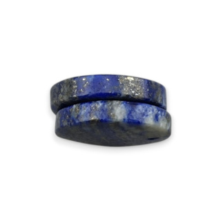 Lapis lazuli pair of cabochons with hole fi 18 mm no R46