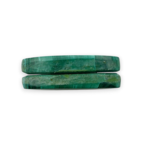 Malachite pair of cabochons with hole 25x13 mm no R67 Malachite pair of cabochons with hole 25x13 mm no R67