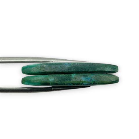 Malachit para kaboszonów z dziurką 33x12 mm nr R55 Malachit para kaboszonów z dziurką 33x12 mm nr R55