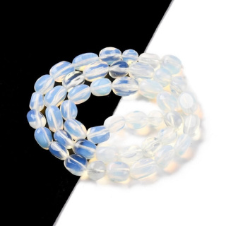 Opalite smooth nugget 7-12 mm strand
