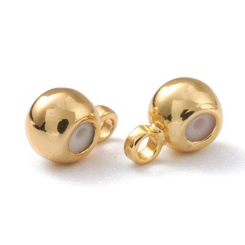 Silicone stopper 4x3 mm 2 pcs gold-plated brass Silicone stopper 4x3 mm 2 pcs gold-plated brass