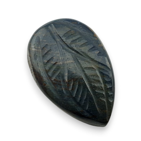 Blue tiger's eye carved cabochon 23x15 mm no 112 Blue tiger's eye carved cabochon 23x15 mm no 112