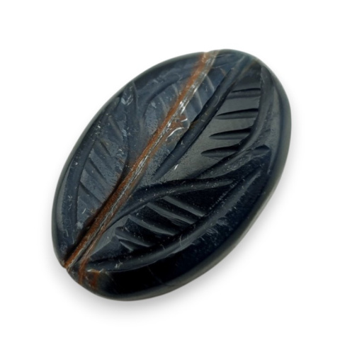 Blue tiger's eye carved cabochon 24x16 mm no 140 Blue tiger's eye carved cabochon 24x16 mm no 140