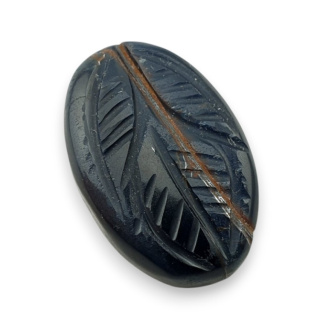 Blue tiger's eye carved cabochon 24x16 mm no 140