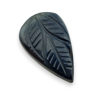 Blue tiger's eye carved cabochon 26x16 mm no 128