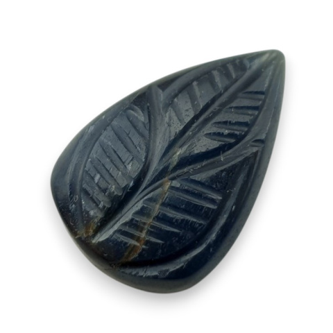 Blue tiger's eye carved cabochon 26x18 mm no 93 Blue tiger's eye carved cabochon 26x18 mm no 93