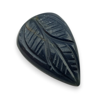 Blue tiger's eye carved cabochon 26x18 mm no 93