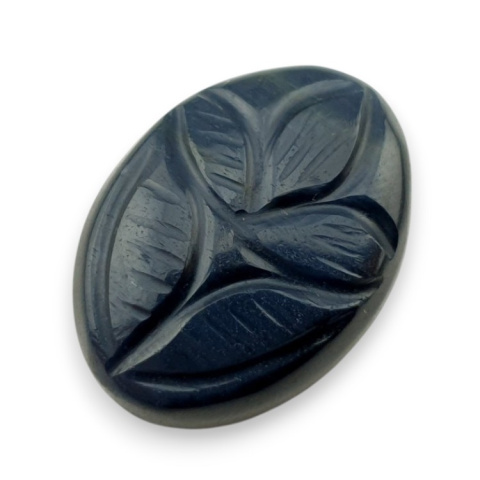 Blue tiger's eye carved cabochon 26x19 mm no 144 Blue tiger's eye carved cabochon 26x19 mm no 144