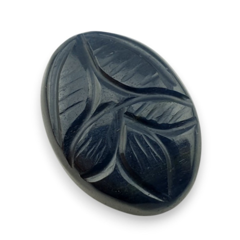 Blue tiger's eye carved cabochon 26x19 mm no 144 Blue tiger's eye carved cabochon 26x19 mm no 144