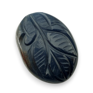 Blue tiger's eye carved cabochon 26x19 mm no 94