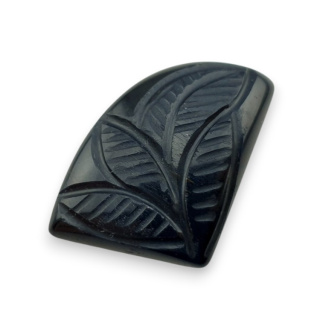 Blue tiger's eye carved cabochon 26x20 mm no 136