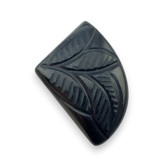 Blue tiger's eye carved cabochon 26x20 mm no 136