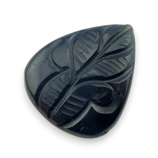 Blue tiger's eye carved cabochon 26x21 mm no 110