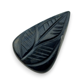Blue tiger's eye carved cabochon 27x18 mm no 98