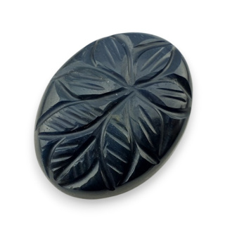 Blue tiger's eye carved cabochon 27x20 mm no 123