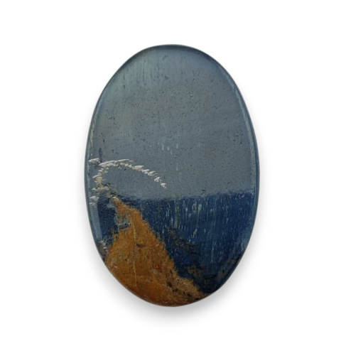 Blue tiger's eye carved cabochon 28x18 mm no 139 Blue tiger's eye carved cabochon 28x18 mm no 139