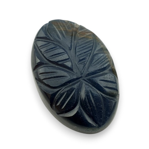 Blue tiger's eye carved cabochon 28x18 mm no 96 Blue tiger's eye carved cabochon 28x18 mm no 96