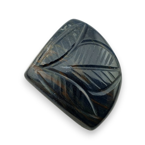 Blue tiger's eye carved cabochon 28x21 mm no 115 Blue tiger's eye carved cabochon 28x21 mm no 115