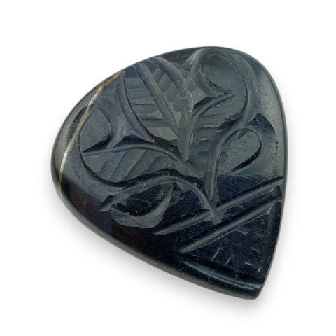 Blue tiger's eye carved cabochon 28x27 mm no 131 Blue tiger's eye carved cabochon 28x27 mm no 131