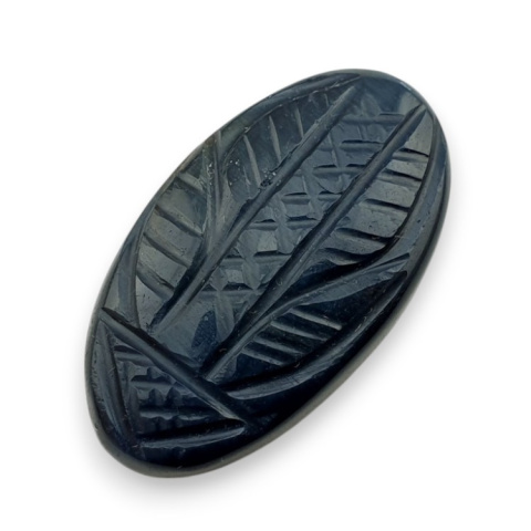 Blue tiger's eye carved cabochon 29x17 mm no 106 Blue tiger's eye carved cabochon 29x17 mm no 106