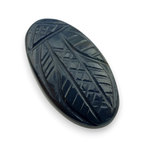 Blue tiger's eye carved cabochon 29x17 mm no 106 Blue tiger's eye carved cabochon 29x17 mm no 106