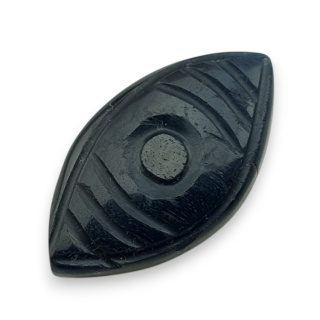 Blue tiger's eye carved cabochon 30x16 mm no 81