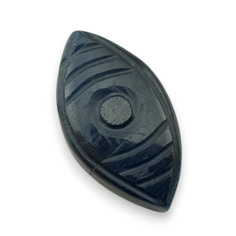 Blue tiger's eye carved cabochon 30x16 mm no 81 Blue tiger's eye carved cabochon 30x16 mm no 81