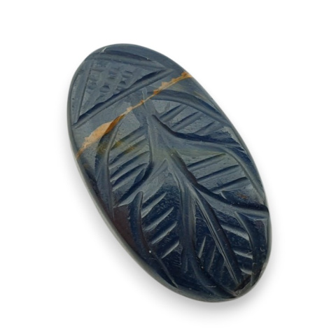 Blue tiger's eye carved cabochon 30x17 mm no 116 Blue tiger's eye carved cabochon 30x17 mm no 116