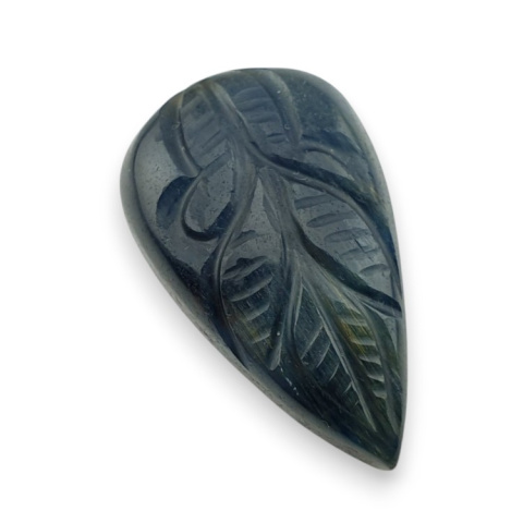 Blue tiger's eye carved cabochon 31x19 mm no 111 Blue tiger's eye carved cabochon 31x19 mm no 111