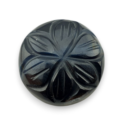 Blue tiger's eye carved cabochon fi 19 mm no 104 Blue tiger's eye carved cabochon fi 19 mm no 104