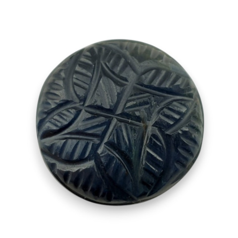 Blue tiger's eye carved cabochon fi 23 mm no 105 Blue tiger's eye carved cabochon fi 23 mm no 105
