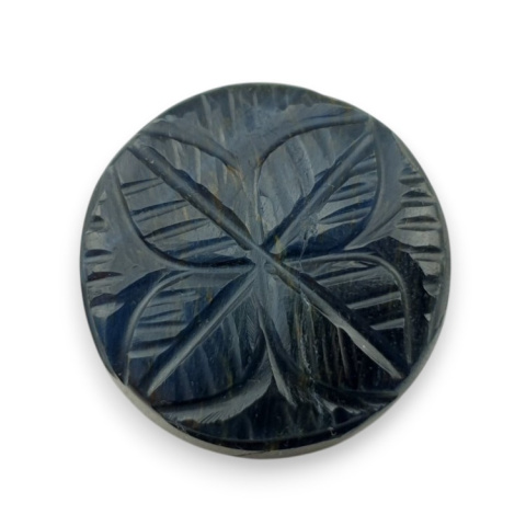 Blue tiger's eye carved cabochon fi 23 mm no 92 Blue tiger's eye carved cabochon fi 23 mm no 92