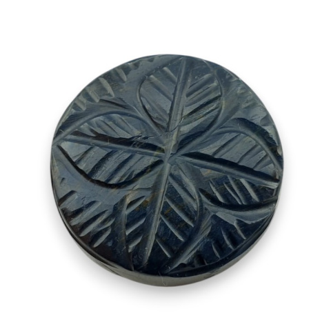 Blue tiger's eye carved cabochon fi 23 mm no 92 Blue tiger's eye carved cabochon fi 23 mm no 92