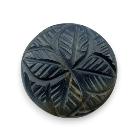 Blue tiger's eye carved cabochon fi 24 mm no 95 Blue tiger's eye carved cabochon fi 24 mm no 95