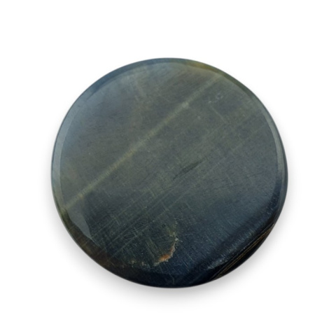 Blue tiger's eye carved cabochon fi 26 mm no 85 Blue tiger's eye carved cabochon fi 26 mm no 85