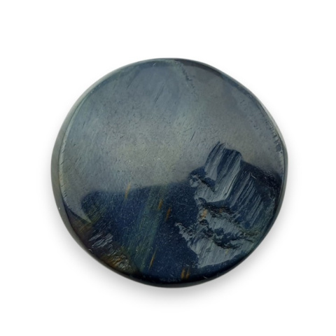 Blue tiger's eye carved cabochon fi 27 mm no 99 Blue tiger's eye carved cabochon fi 27 mm no 99