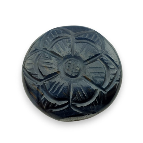 Blue tiger's eye carved cabochon fi 29 mm no 135 Blue tiger's eye carved cabochon fi 29 mm no 135