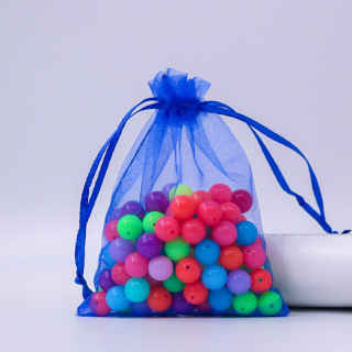 Organza bag 9x7 cm 1 pc sapphire