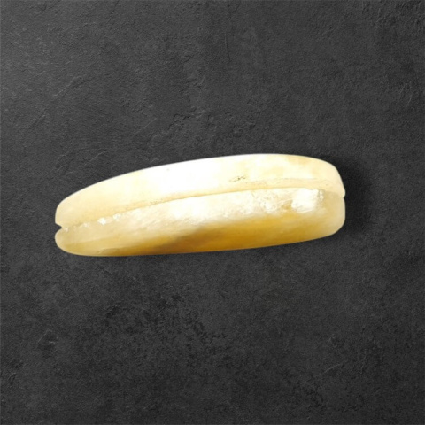 Żółty aragonit para kaboszonów z dziurką 26x13 mm nr P961 Żółty aragonit para kaboszonów z dziurką 26x13 mm nr P961