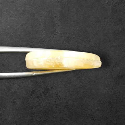 Żółty aragonit para kaboszonów z dziurką 26x13 mm nr P967 Żółty aragonit para kaboszonów z dziurką 26x13 mm nr P967