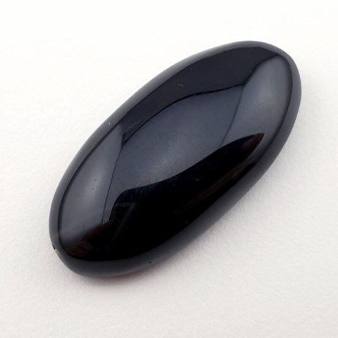 Onyx black cabochon 32x15 mm no 161 Onyx black cabochon 32x15 mm no 161