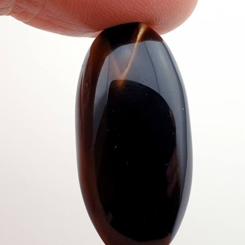 Onyx black cabochon 32x15 mm no 161 Onyx black cabochon 32x15 mm no 161