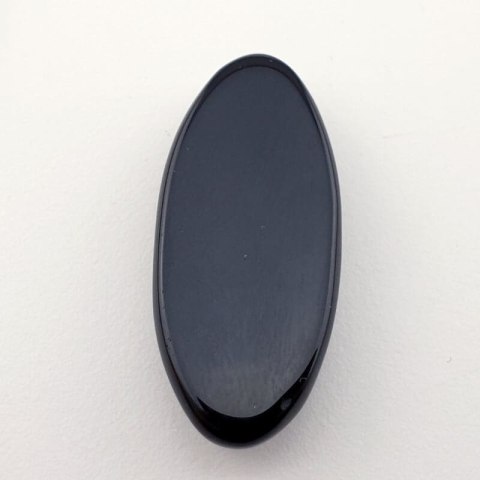 Onyx black cabochon 34x15 mm no. 176