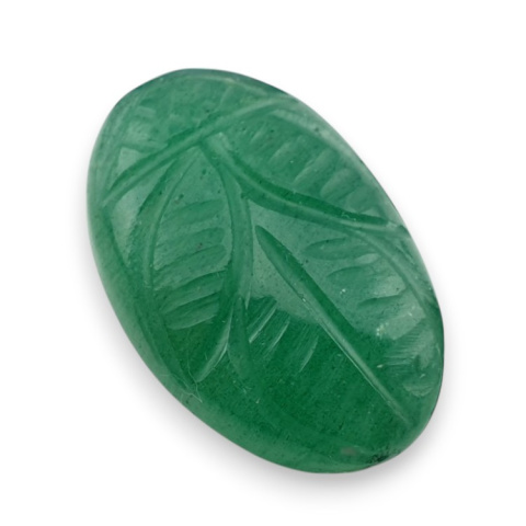 Green aventurine carved cabochon 23x15 mm no 29 Green aventurine carved cabochon 23x15 mm no 29