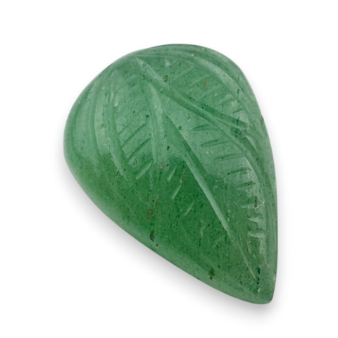 Green aventurine carved cabochon 24x17 mm no 19 Green aventurine carved cabochon 24x17 mm no 19