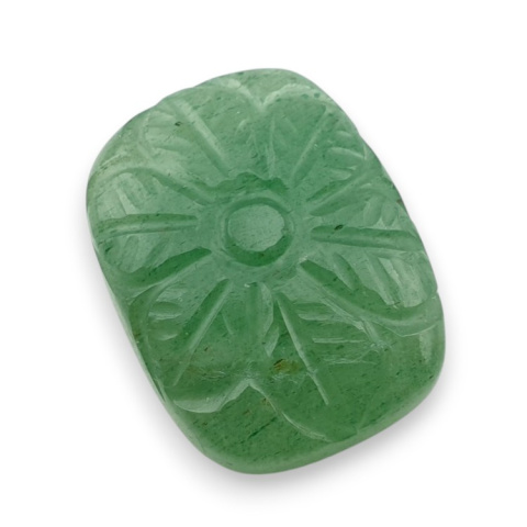 Green aventurine carved cabochon 24x18 mm no 21 Green aventurine carved cabochon 24x18 mm no 21