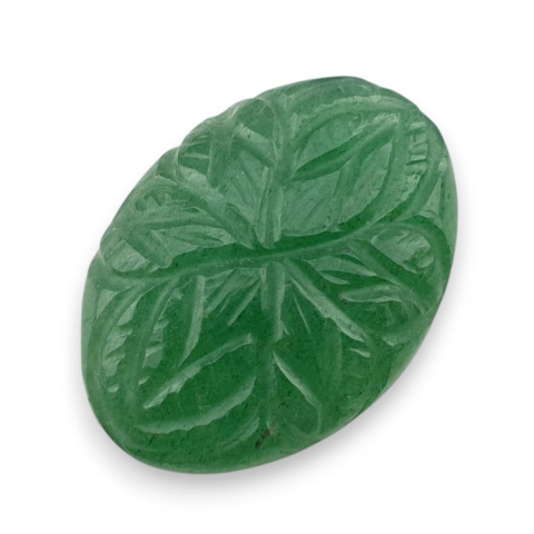 Green aventurine carved cabochon 27x20 mm no 4 Green aventurine carved cabochon 27x20 mm no 4