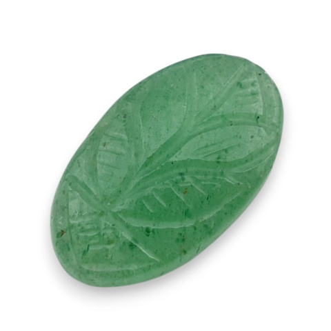 Green aventurine carved cabochon 28x17 mm no 34 Green aventurine carved cabochon 28x17 mm no 34