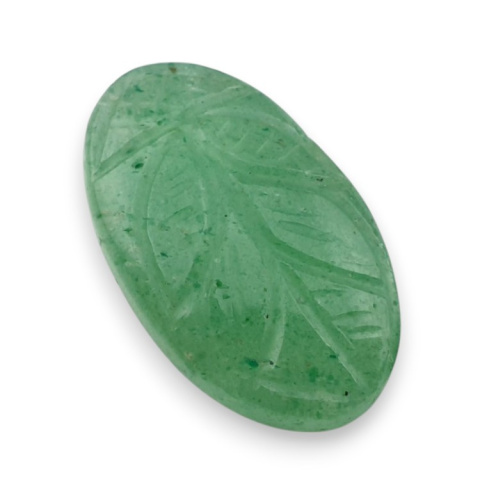 Green aventurine carved cabochon 28x17 mm no 34 Green aventurine carved cabochon 28x17 mm no 34